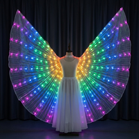 Luminous Butterfly Wings LED Cloak For Children Stage Dance Performance Belly Dancing Costume Carnival Party Photo Prop