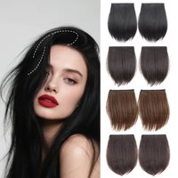 2pcs/Set Synthetic Hair Pads Hair Extensions Invisible Hairpieces for Hair Volume Increase Top Replacement Wig Accessories