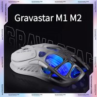 For GravaStar M1 M2 Gaming Mouse Magnesium Alloy Hollow Design Tri-Mode Wireless Wired Custom RGB Mice PC E-Sports Gifts