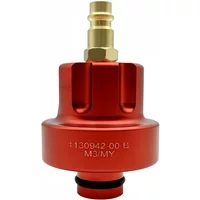 1pcs Red OEM Number 1130942-00-B For Model3Y Radiator Coolant Leak Tester Adapter 6061 Aluminum Connector Fitting Car Accessorie