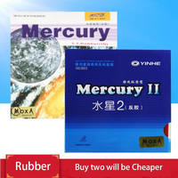 YINHE Brand New Mercury 2 Table Tennis Rubber Soft or Medium Hardness Pimples-in Ping Pong Rubber for Quick Attack with Loop