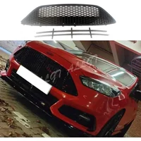 Front Bumper Grill Upper Lower Grille Fit For Ford Focus ST 2015 2016 2017 2018 American Version image 4