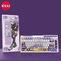 Kzzi K75 Lite Mechanical Keyboard Wireless Bluetooth Wired 3mode 75% 82key Hot Swappable Rgb Game Office Keyboard Pc Accessories
