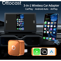 Ottocast MINI AIR Wireless CarPlay Android Auto Adapter AirPlay for screen mirroring Plug & Play 3IN1 Smart Dongle Car Accessor
