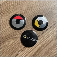56mm Car Wheel Tires Hub Sticker for Smart Forspeed Forjeremy Escooter Roadster Prix Fortwo Forfour Auto Accessories