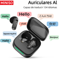 MINISO MS119 Wireless Bluetooth Earphones Ai Translator Headphones Low latency Earbuds 50Hrs Playback More Comfortable to wear