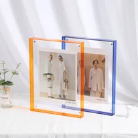 Transparent Acrylic Picture Frame DIY Poster Painting Hall Bedroom Wall Table Ornament Simple Photo Frame