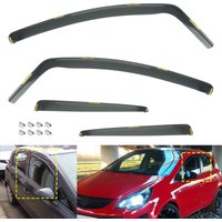 4pcs Tint Tea Side Window Wind Rain Sun Deflectors Protector Guard Sheet For Opel Corsa E X15 2006-2019 Vauxhall Corsa D S07