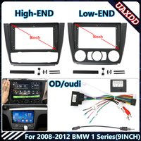 Car Radio Fascia For BMW X1 2008--2012 9 inch Video Panel Player Audio Dash 2 Din Frame Dashboard Mount Kit Cable Canbus Adapter