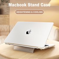 Stand Laptop Case For Macbook Air 13 Case M4 M3 M5 Pro 14 16 M1 M2 Air 15 inch Bracket Cover for Macbook 2025 Touch Bar ID Case