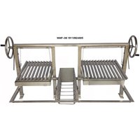 Stainless Steel New Style Argentinian Grill With Wood Basket From Inmo Bbq