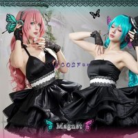 Miku Cosplay Costume Megurine Luka Sexy Dress Anime Roleplay Halloween Party Carnival Magnet Uniform COSFun