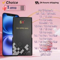 New GX OLED Touch Screen Digitizer For iPhone X XR XS Max 11 12 Pro Display 12mini 13 14 15 16 Pro Max 14 15 16 Plus Replacement