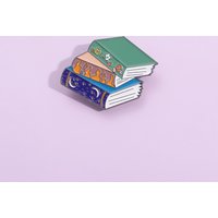 Book series cartoon Enamel Pins Geometric Creative Alloy Drip Oil Brooches Lapel Badge Clothing Jewelry Gifts For Friends
