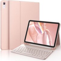 Keyboard Case for iPad (A16) 11th 10th Gen (2025/2022) Detachable Wireless Keyboards Stand Folio Keyboard Cover with Pencil Hold