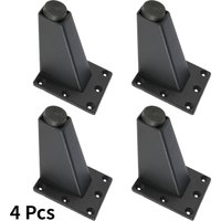 4 Pcs Adjustable Metal Furniture Leg Sofa Bed TV Cabinet Legs Black Furniture Feet Thick Aluminum Alloy Table Cabinets Feets