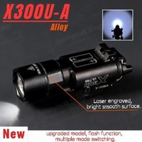 Chenxing X300U-A 2.0/1.0 Tactical Flashlight, 800LM Strobe Light, Metal&Nylon, 20-22mm Picatinny Rail Mount for Wargame&Outdoor.