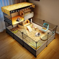 Guinea pig, guinea pig, small pet fence, oversized free luxury villa, indoor special cage, pet cabinet, storage cabinet