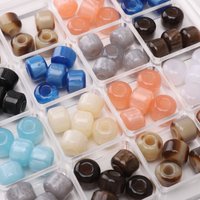 5Pcs Multi Color Resin Large Hole Beads Loose Spacers for Handmade DIY Jewelry Bracelet Accessories Pendants Making Materials