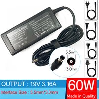 Chargeur adaptateur secteur pour ordinateur portable Samsung, 19V, 3,15 A, 3,16 A, 60W, NP305E5A, NP300E4C, NP300E4E, NP300E5A, NP300E5AI, NP300E5C, NP300E5E