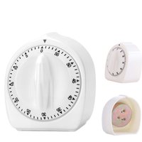 Cooking Timer for Elderly 60-Min Wind Up Kitchen Timer Loud Alarm Visual Baking Timer for Kitchen Home Classroom Time Management