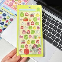 3D Cute Tamagotchi Stickers for DIY Phone Case, Laptop, Scrapbook Decoration - Bonbon Drop Seal Party Gifts