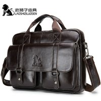 Echtes Leder Business Messenger Tasche Männer Schulter Tasche Vintage Männlichen Casual Totes Handtasche Rindsleder Umhängetasche Männer