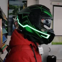 LED Motorcycle Helmet Luminous Strip Cold light Self-adhesive Reflective Luminous Sticker Strip Modified Waterproof Decoration