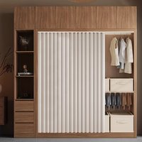 Boho Folding Blackout Curtain Thermal Insulated Eyelet Cuttable Partition for Cabinet Wardrobe Corridor Living Room