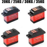 1X Waterproof servo 20KG 25KG 30KG 35KG Large torque metal gear digital servo baja servo for 1/8 1/10 Scale RC Cars