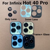 Back Camera Lens For Infinix Hot 40 Pro Rear Glass With Frame Cover Global Repair Parts