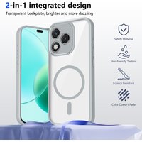 Honor 600 Lite LNA NX1 Case for Magsafe Shockproof Silicone Bumper Clear Airbag Back Cover Hard Matte Case for Honor 600 Lite 5G