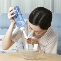 Nasal Irrigator Bottle Sinus and Allergies Relief Nasal Pressure Rinse Neti Pot Nose Trimmer Adults Kids Nasal Wash Cleaner