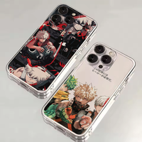 Bakugo My Hero Academia Phone Case For iPhone 16,15,14,13,12,11 Plus,Pro,Max,XR,XS,X,7,8 SE,Mini Transparent Silicone Soft
