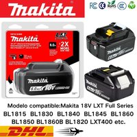 Makita Battery 18V 6.0Ah Li-ion Battery for DDF487 All LXT Series Tools High Capacity for BL1815 BL1830 BL1840 BL1850 BL1860