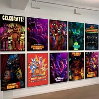 Anime Fnaf Five-nights-At-Freddys Poster Posters Decorative Paintings Study Bedroom Bar Background Wall Murals Gifts