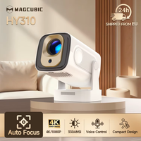 Magcubic HY310 Autofokus 4K HD Mini-Projektor 330ANSI 1080P Android 11 Tragbares Kino 5W Lautsprecher Air Mouse Sprachsteuerung HY300