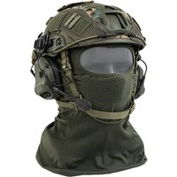 Tactical Helmet Venom Balaclava V1 Steel Mesh Mask Set with Headset Helmet Cover for Airsoft Cosplay Military Gear War game