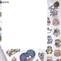 1/ 3 Sheets Cartoon Cute Korean Graffiti Style Rabbit Stickers Kawaii Animal Decals Hand Account Diary Scrapbook Sticker