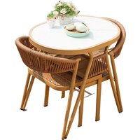 Negotiate leisure one table and two chairs can be stored plastic wood outdoor balcony courtyard tables and chairs