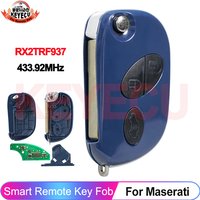 KEYECU RX2TRF937 For Maserati GranTurismo Quattroporte GranCabrio 2005-2014 2015 2016 2017 Car Remote Key ID48 Chip ASK 433MHz