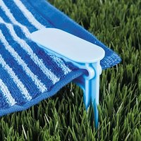 Picnic Mat Clips Outdoor Beach Sand Blanket Holder Windproof Tent Peg Stakes Plastic Towel Clamp for Grass Tarp Fixer