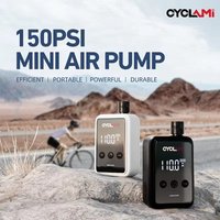 CYCLAMI Portable Bike Pump 150 PSI Rechargeable Compressor Tire Inflator Electric Air Pump For Bicycle Tire with Digital Gauge