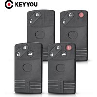 KEYYOU Replacement Car Key For Mazda 5 6 CX-7 CX-9 RX8 Miata MX5 Remote Smart Key Shell 2/3/4 Buttons Uncut MAZ24 Blade Fob Case