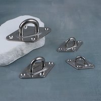 M5 M6 M8 M10 304Stainless Steel Ceiling Wall Mount Hook Heavy Duty Anchor Eye Plate For Boat Yoga Swing Hammocks