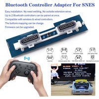 Retro Receiver For US SNES Bluetooth PCB Internal Adapter For USA SNES Console fit Wireless Controller for PS3/PS4/PS5/Xbox One