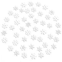 50Pcs Mini Snowflake Sky Decoration Christmas Decor Home Room Decor DIY Craft Christmas Tree Winter Party Dining Table Accessory