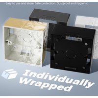 Avoir Wall Surface Mounting Junction Box 86 Type Plastic External Case White 35mm 40mm 52mm Depth Switch Socket Installation Box