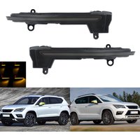 Dynamic LED Wing Mirror Turn Signal Indicator Light For Seat Ateca Tarraco 16-19
