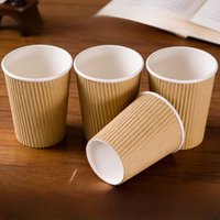 Thickened Three-Layer Disposable Paper Cup Office Coffee Hot Drink Insulation Heat Resistant Anti-Scalding Business Use